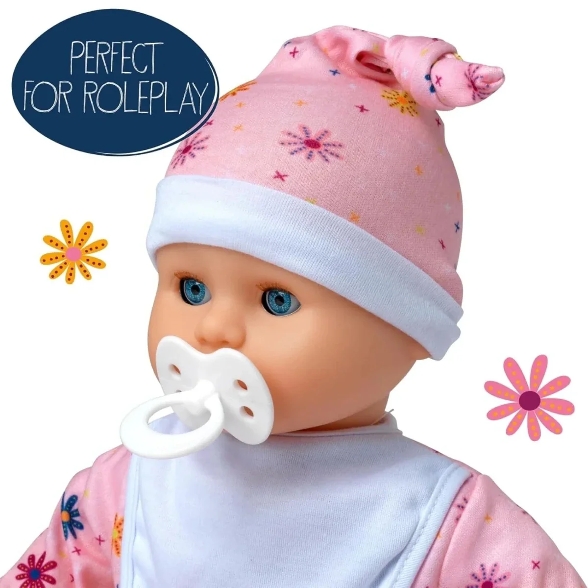Dolls World Little Treasure White Baby Girl 38cm - Image 4