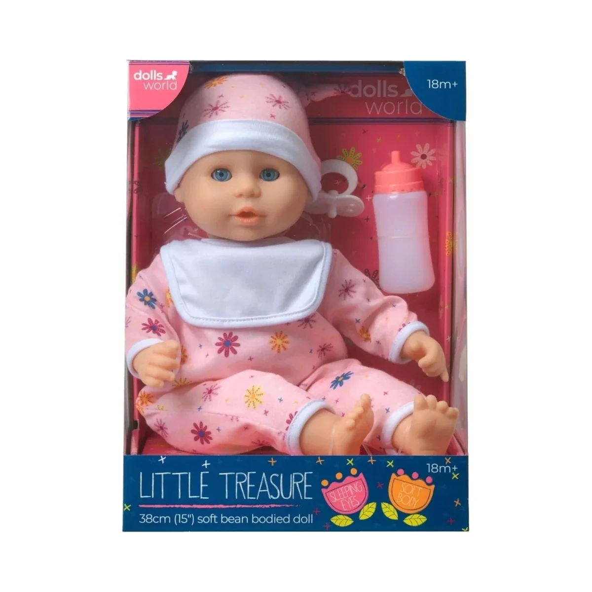 Dolls World Little Treasure White Baby Girl 38cm - Image 7