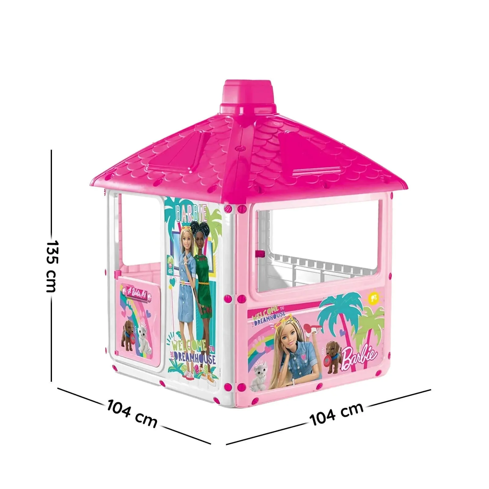 Dolu Barbie Playhouse 135x104x104cm - Image 3
