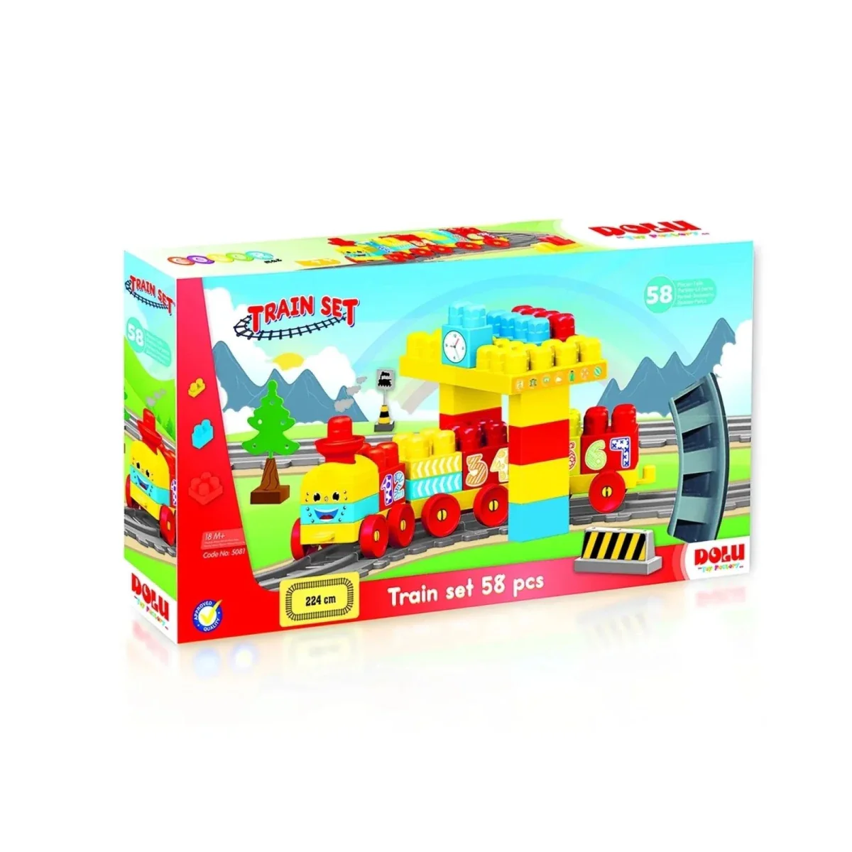 Dolu My First Train Set 58 pcs - Image 5