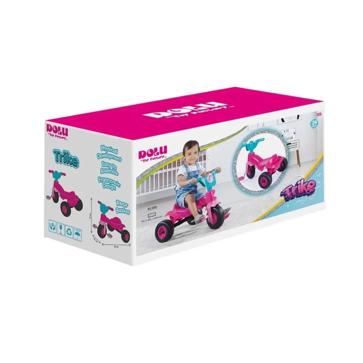 Dolu My First Unicorn Trike – Pink - Image 4
