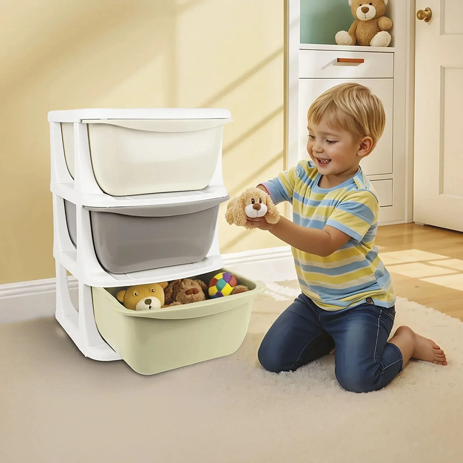 Dolu Nuve Multi-Purporse Organiser with 3 Drawers - Image 3