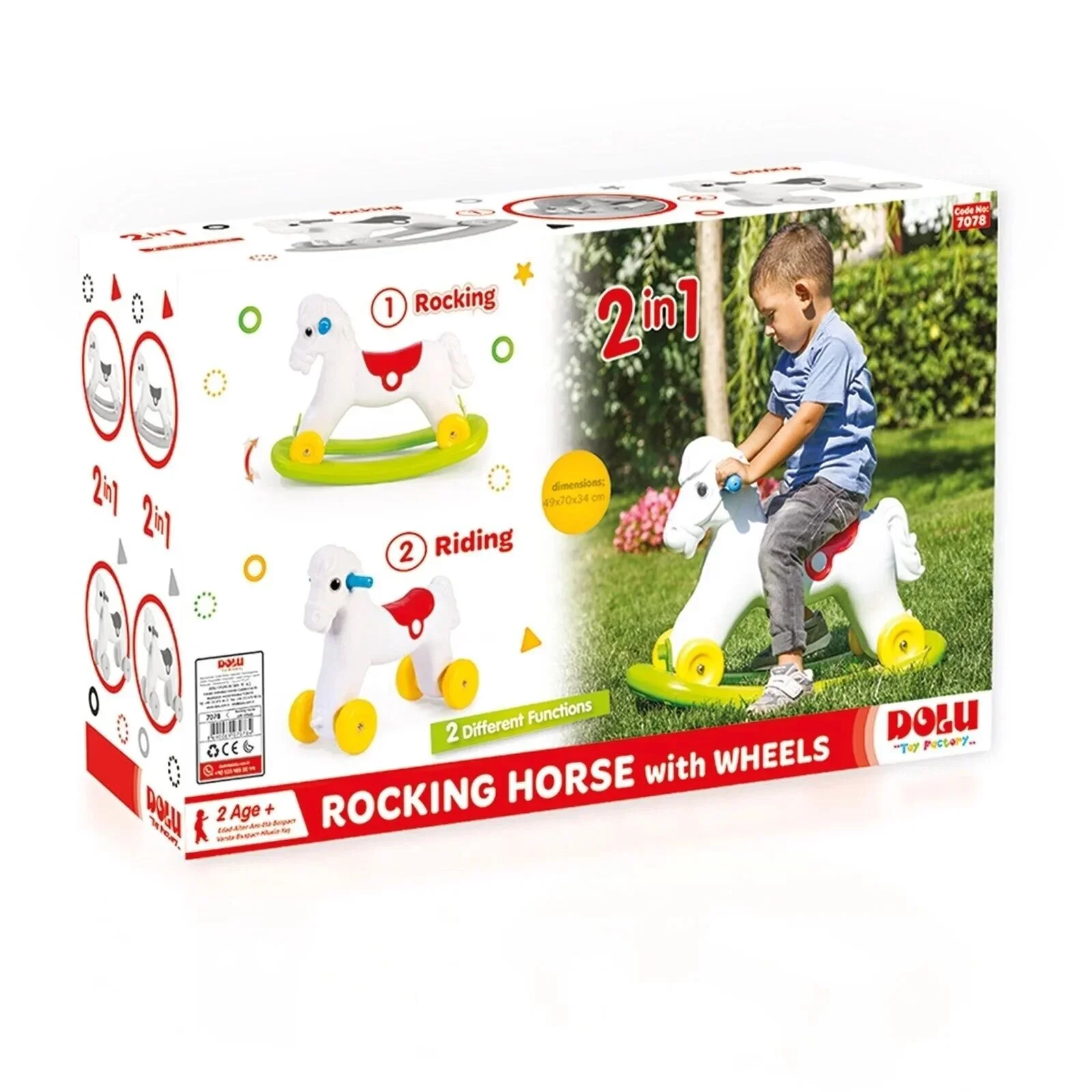 Dolu Rocking Horse with Wheels - Image 7