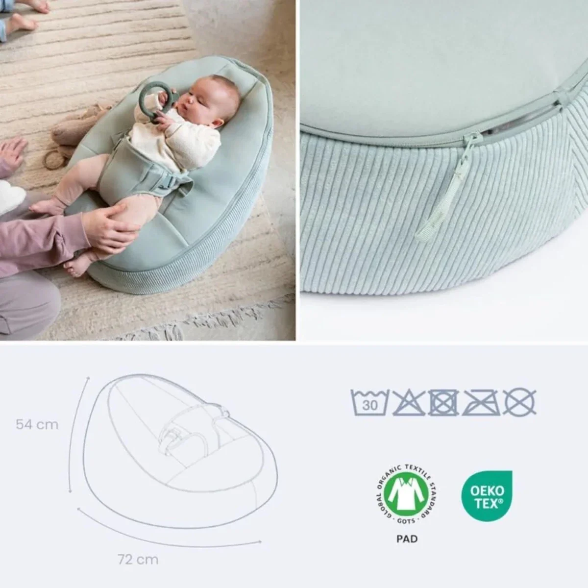 Doomoo Seat'N Grow 2-in-1 Bouncer - Green - Image 6