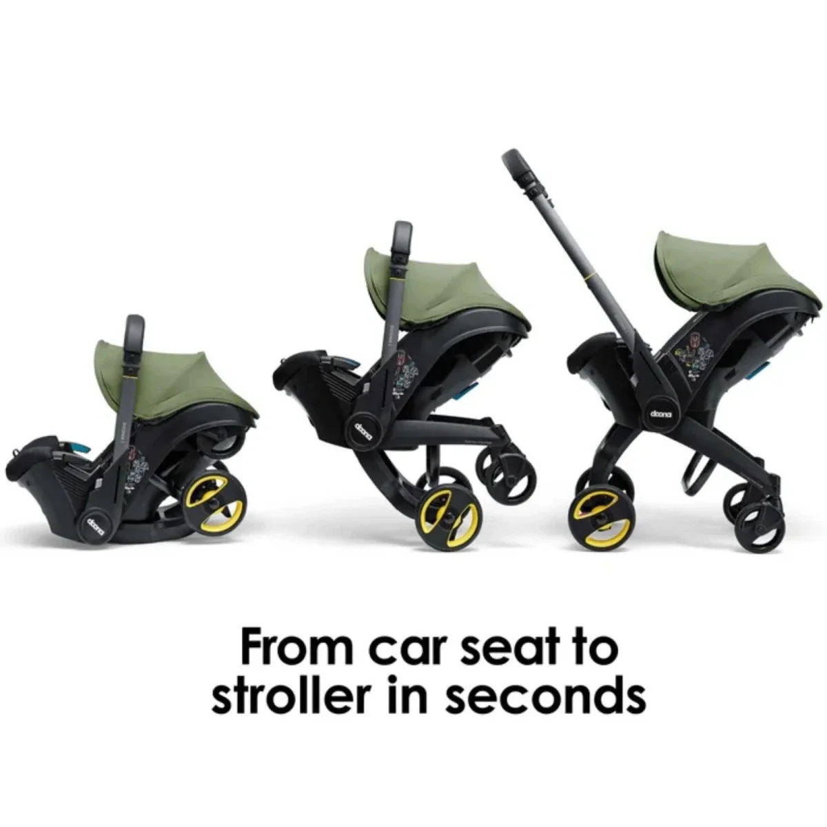 Doona i Infant Car Seat & Stroller - Desert Green - Image 2