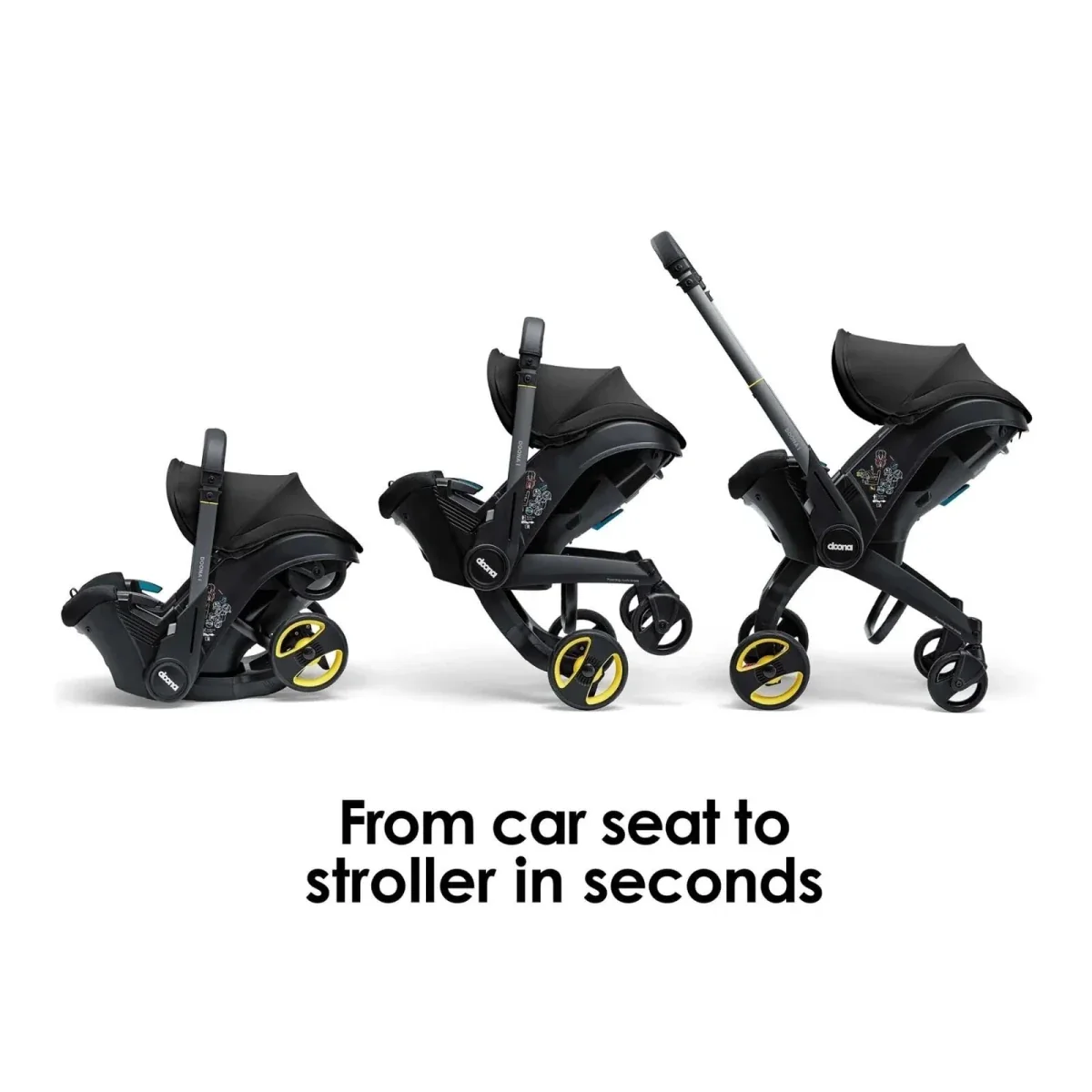 Doona i Infant Car Seat & Stroller - Nitro Black - Image 2