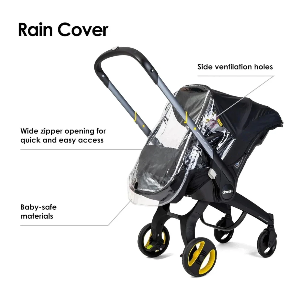 Doona Raincover - Black - Image 2