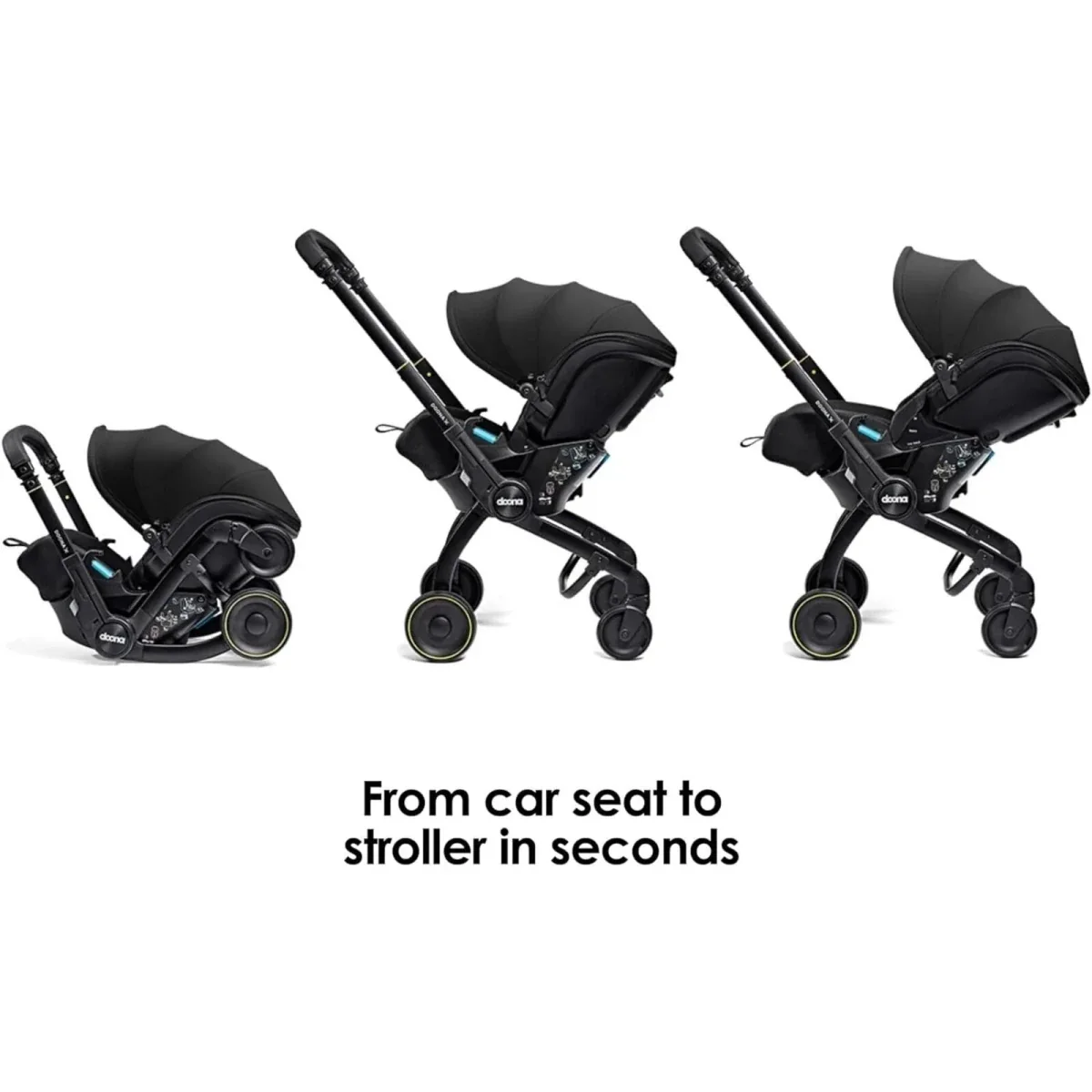 Doona X Infant Car Seat & Stroller - Nitro Black - Image 3