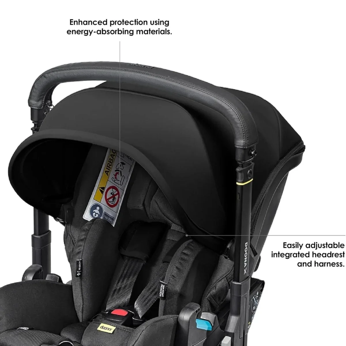 Doona X Infant Car Seat & Stroller - Nitro Black - Image 6
