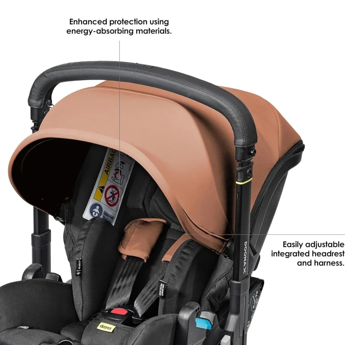 Doona X Infant Car Seat & Stroller - Terracota - Image 5