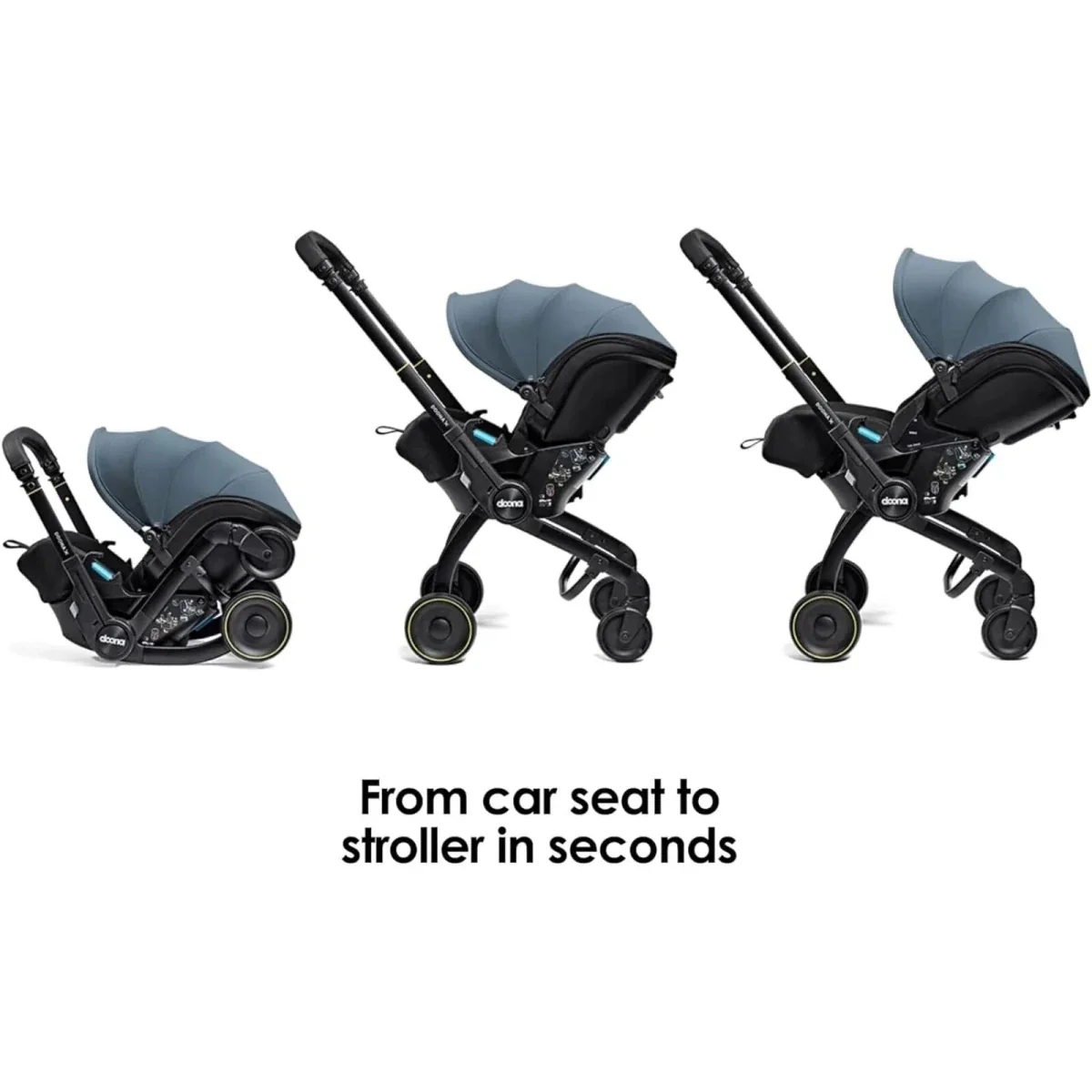 Doona X Infant Car Seat & Stroller - Ocean Blue - Image 3