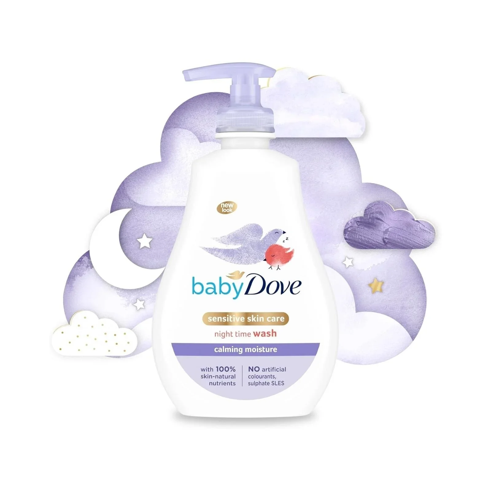 Dove Baby Calming Moisture Night Time Sensitive Wash 400ml - Image 2