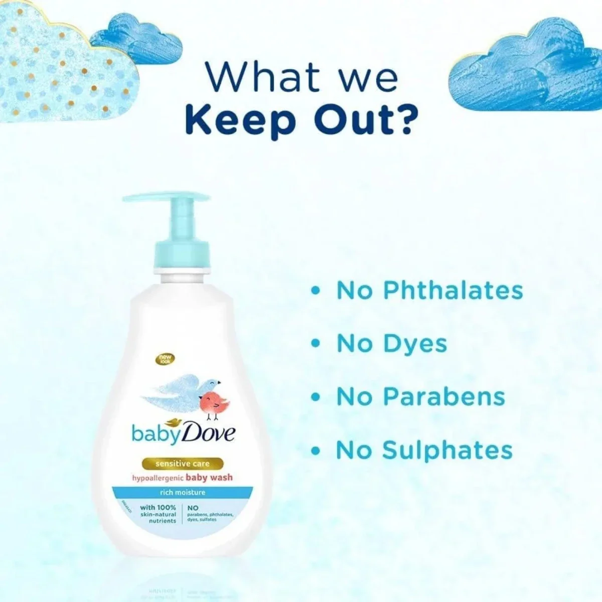 Dove Baby Head to Toe Sensitive Wash 200ml - Image 3