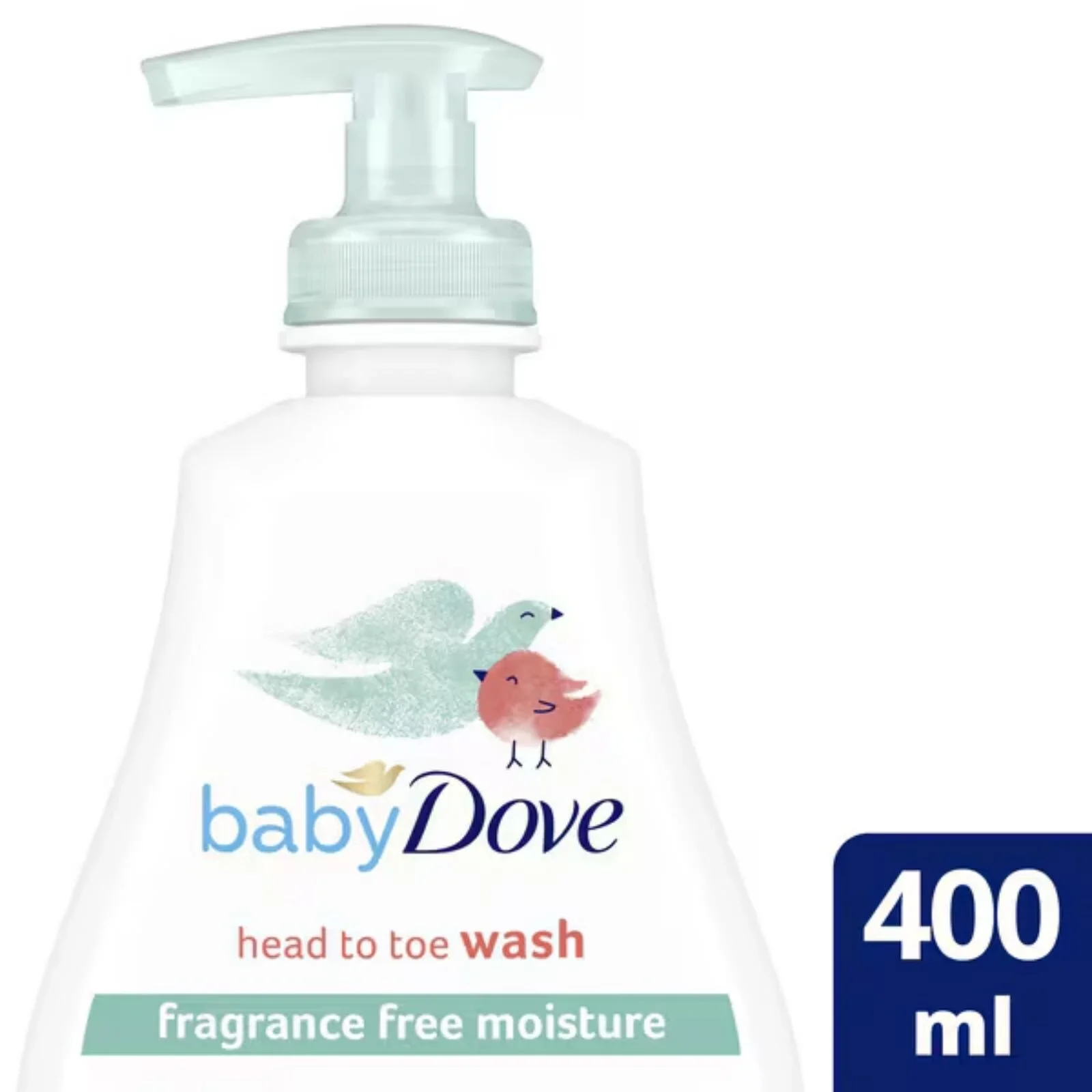 Dove Baby Head to Toe Wash Sensitive Fragrance Free 400ml - Image 3