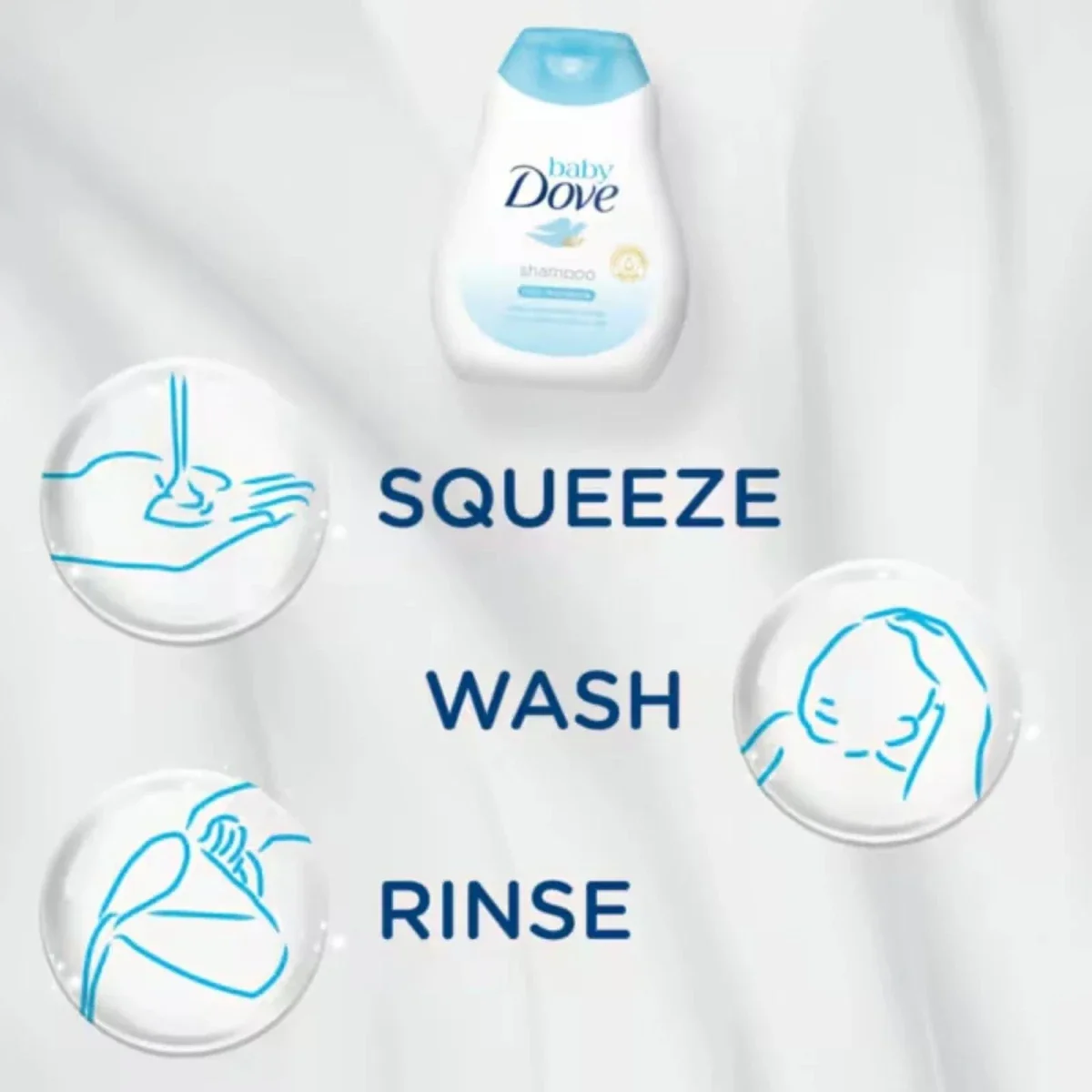 Dove Baby Rich Moisture Shampoo 200ml - Image 2
