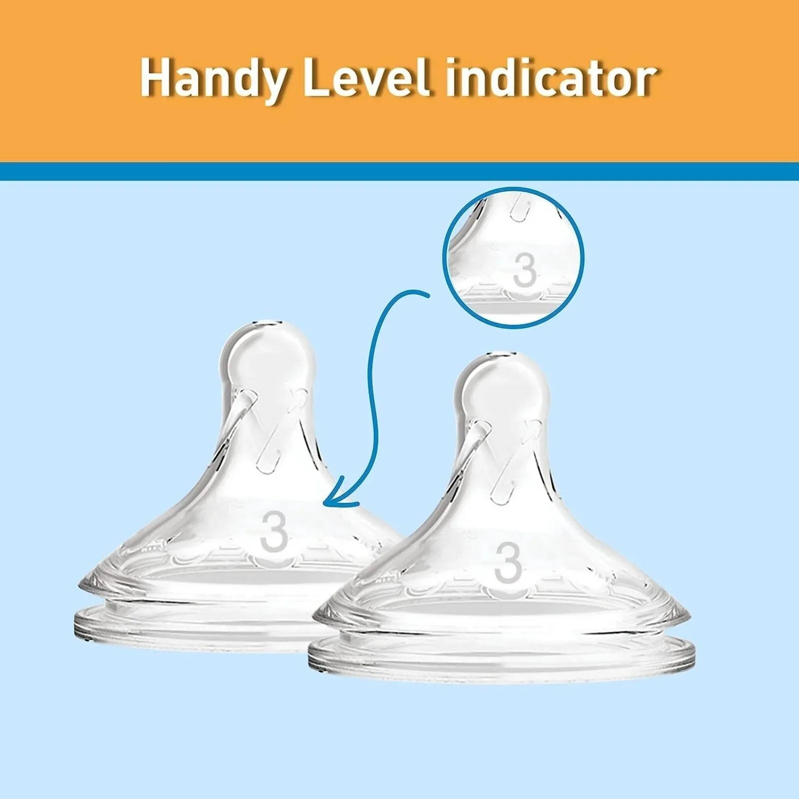 Dr. Brown's Options+ Baby Bottle Teats Level 3 Wide Neck 6+ months Pack of 2 - Image 3