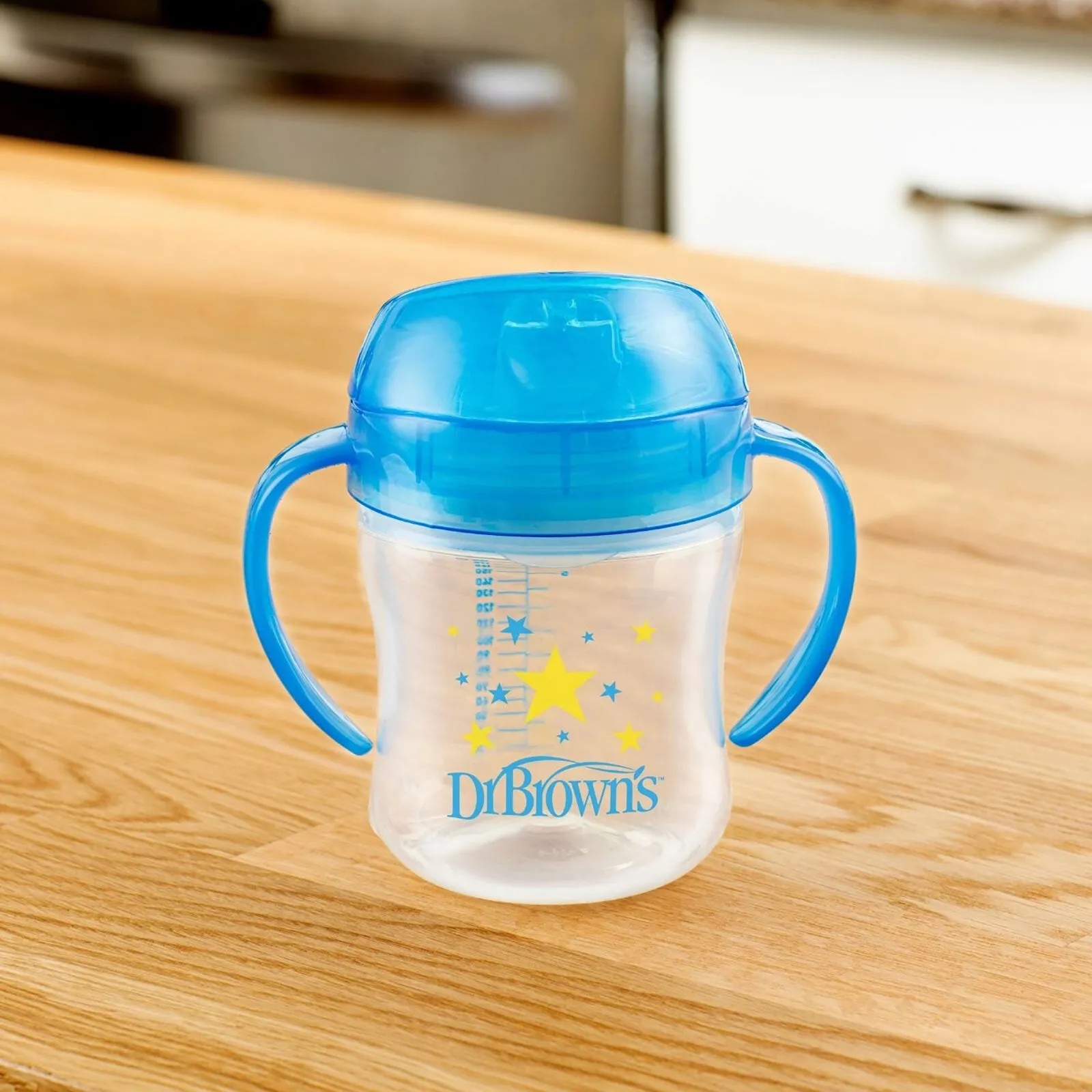 Dr. Brown's Soft Mouth Transition Cup 180ml - Blue - Image 5