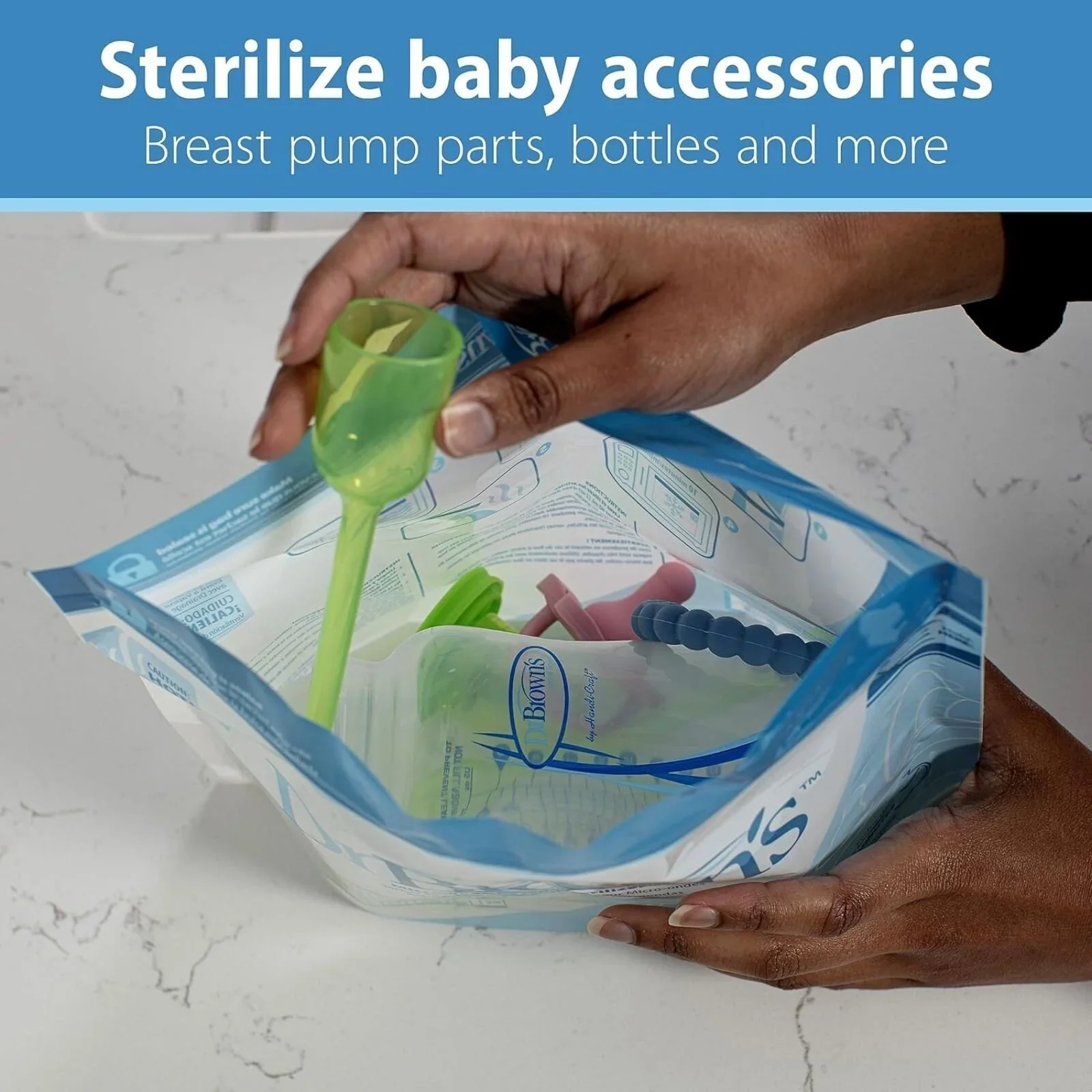 Dr. Brown's Microwave Steam Steriliser Bags 5 pcs - Image 4