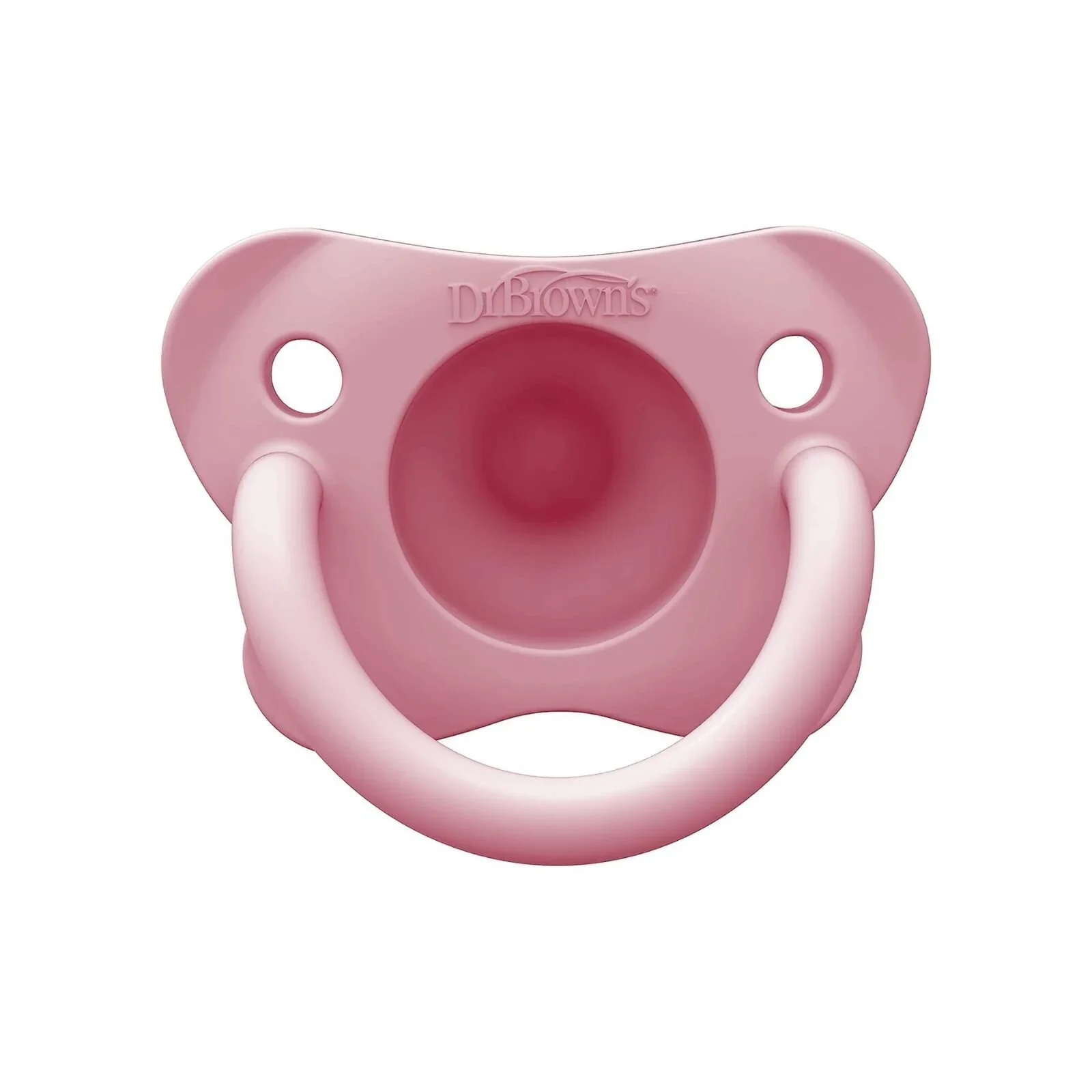 Dr. Brown's One Piece Silicone Soother 0+ months Pack of 2 - Pink - Image 4