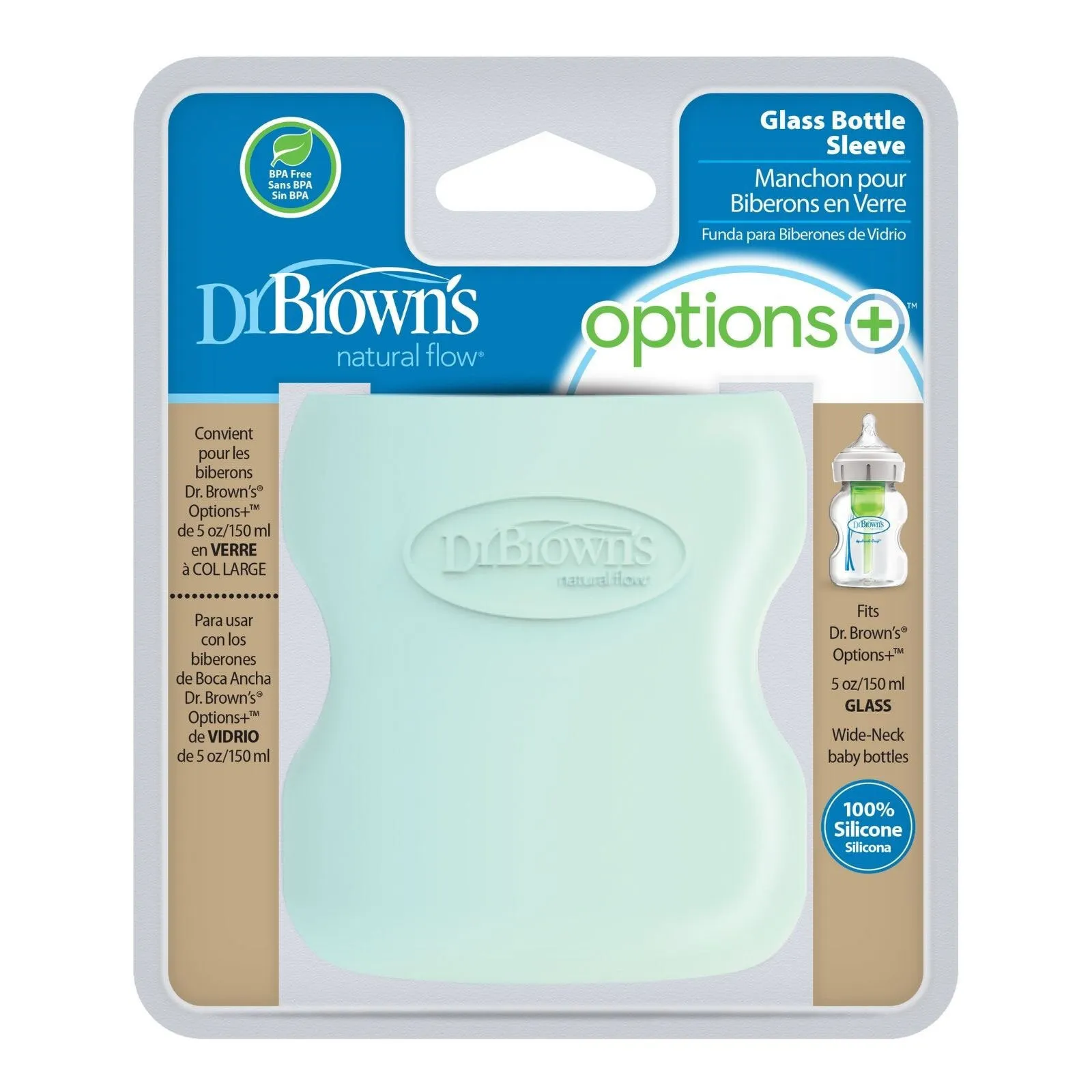 Dr. Brown's Options Glass Bottle Sleeve 150ml - Image 2