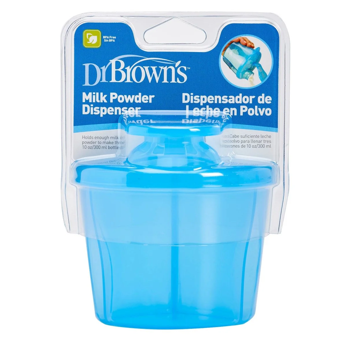 Dr. Brown's Options Milk Powder Dispenser 270ml - Blue - Image 5