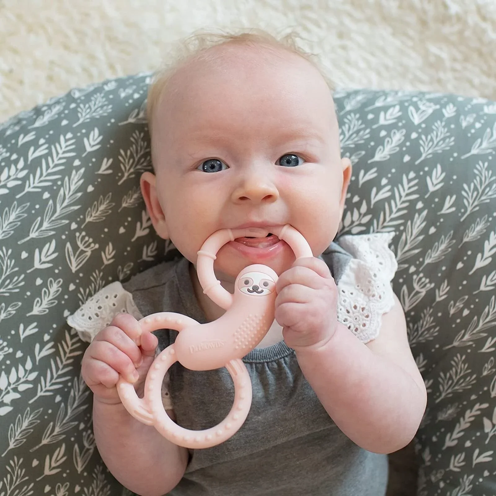 Dr. Brown's Sloth Long Limbed Teether 3+ months - Pink - Image 5