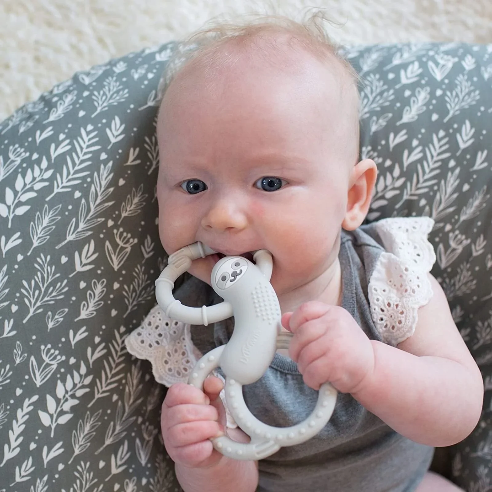 Dr. Brown's Sloth Long Limbed Teether 3+ months - Blue - Image 5