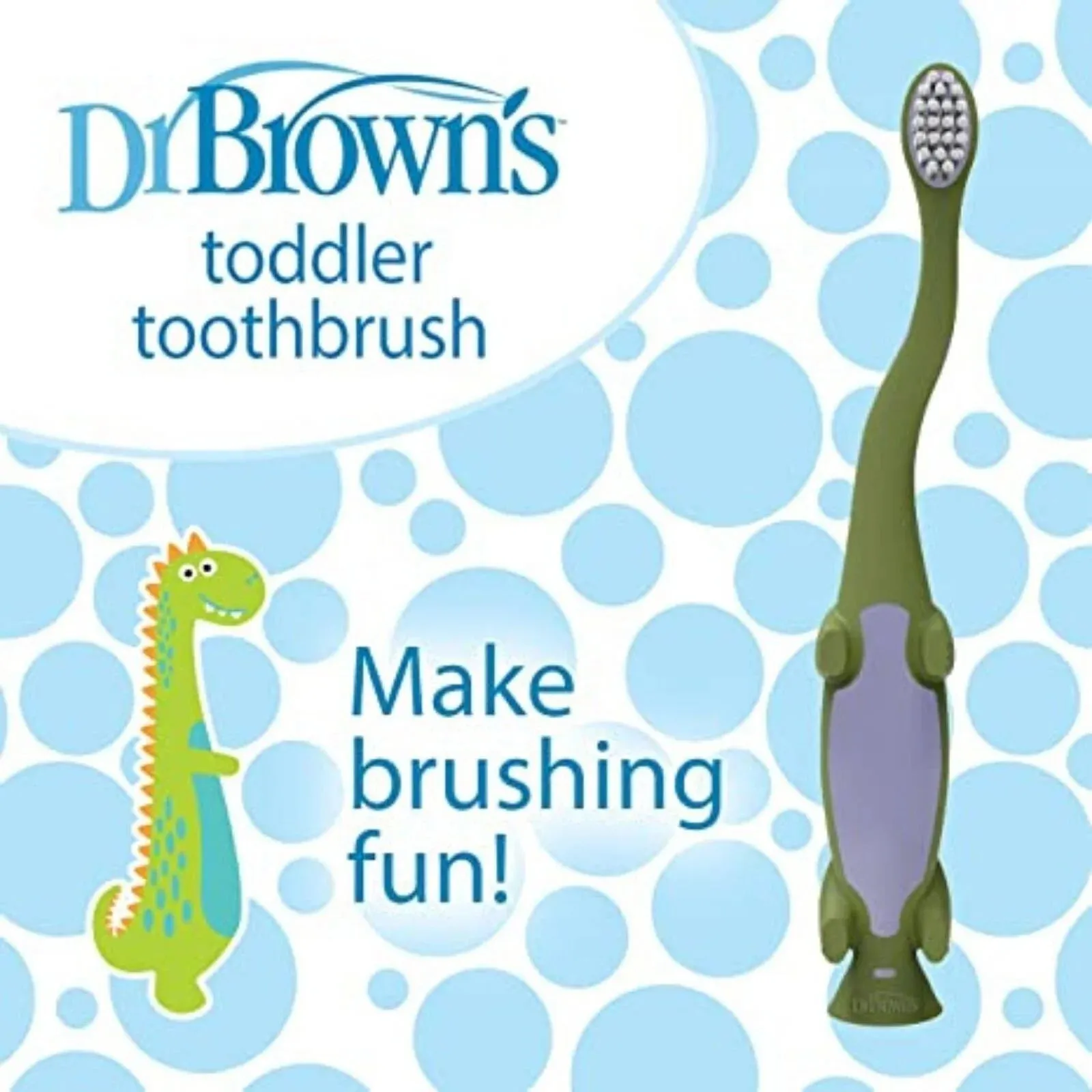 Dr. Brown's Toddler Toothbrush Dinosaur 1-4 years - Image 3