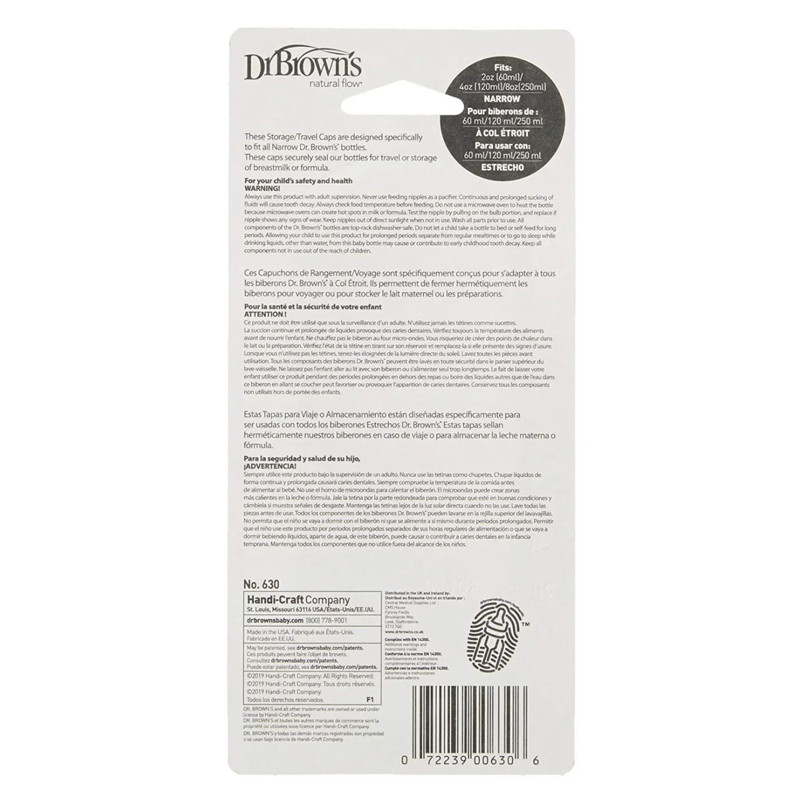 Dr. Brown's Travel Caps Narrow Neck 3 pcs - Image 3