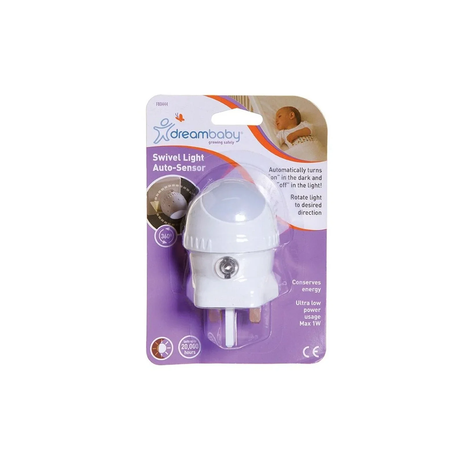 Dreambaby Auto-Sensor Swivel Head LED Night Light - Image 6
