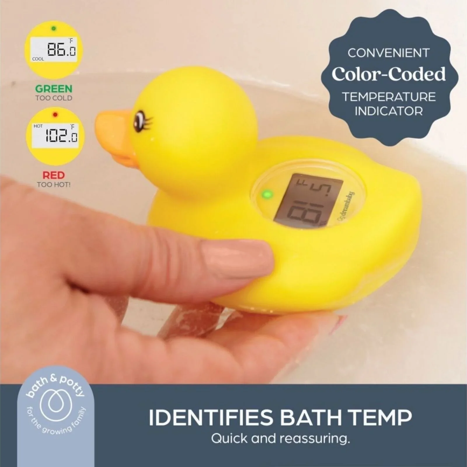 Dreambaby Bath & Room Thermometer - Duck - Image 3