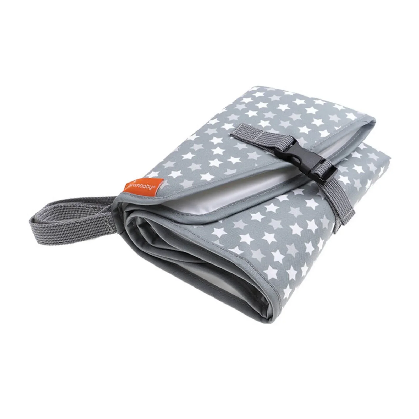 Dreambaby On the Go Baby Changing Mat - Stars Grey - Image 2