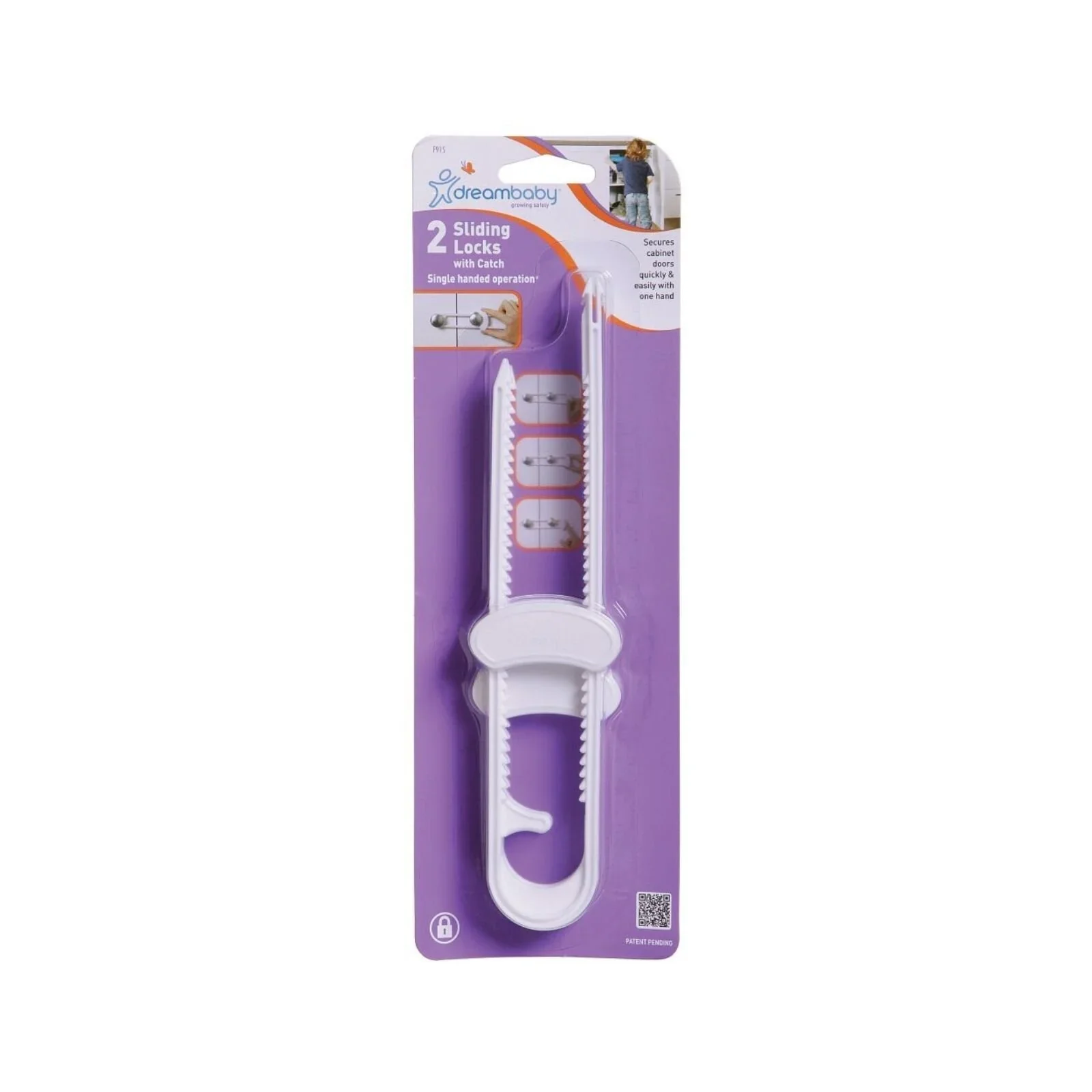 Dreambaby Sliding Cabinet Lock - White - Image 5