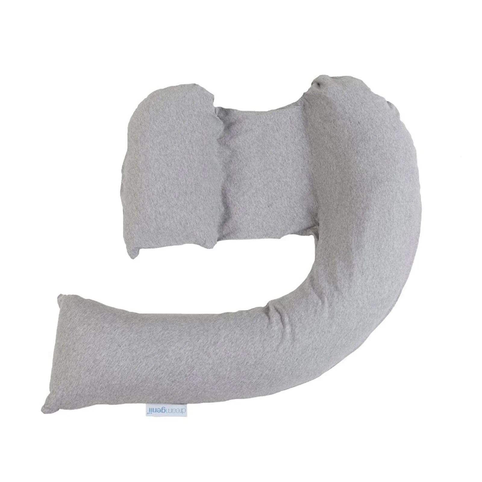 Dreamgenii Support and Feeding Pillow Spare Cover  - Grey Marl Cotton Jersey - Image 2