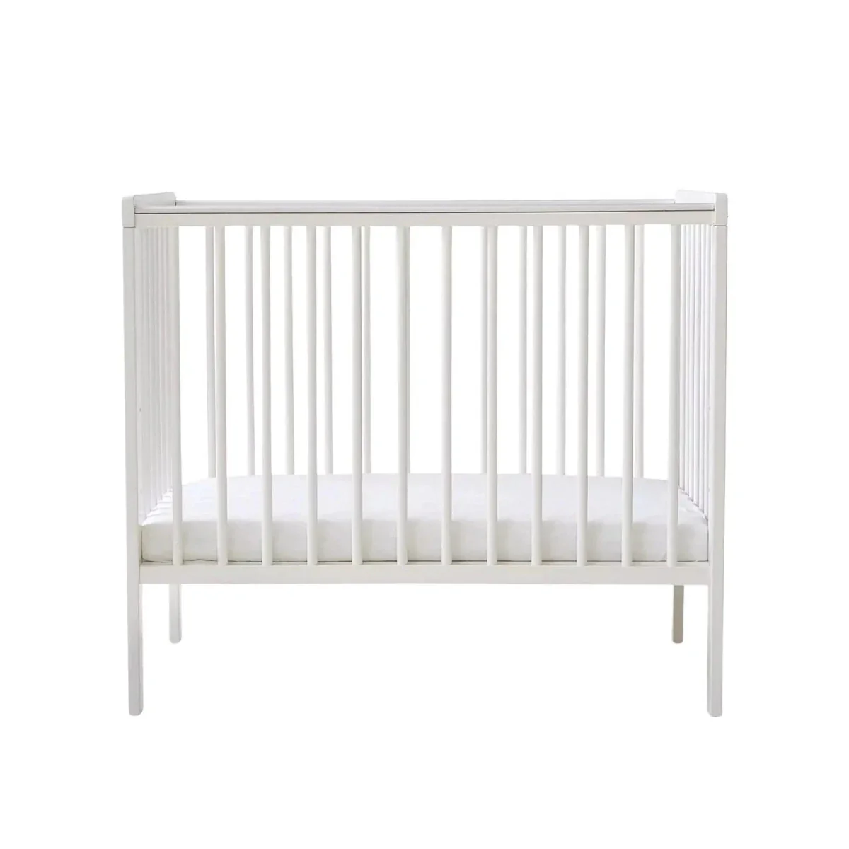 East Coast Space Saver Cot with Mattress Bundle - White - Image 2