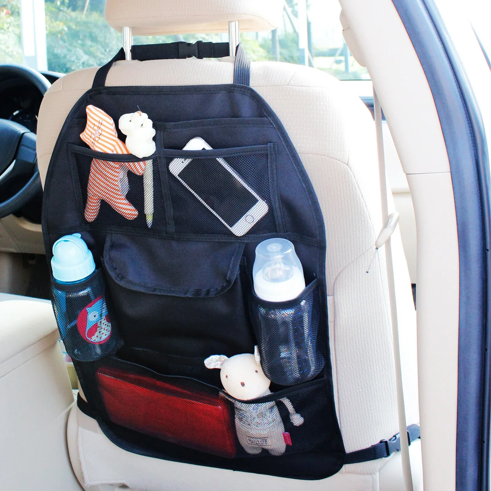 ebaby Plain Backseat Organiser-Black - Image 7