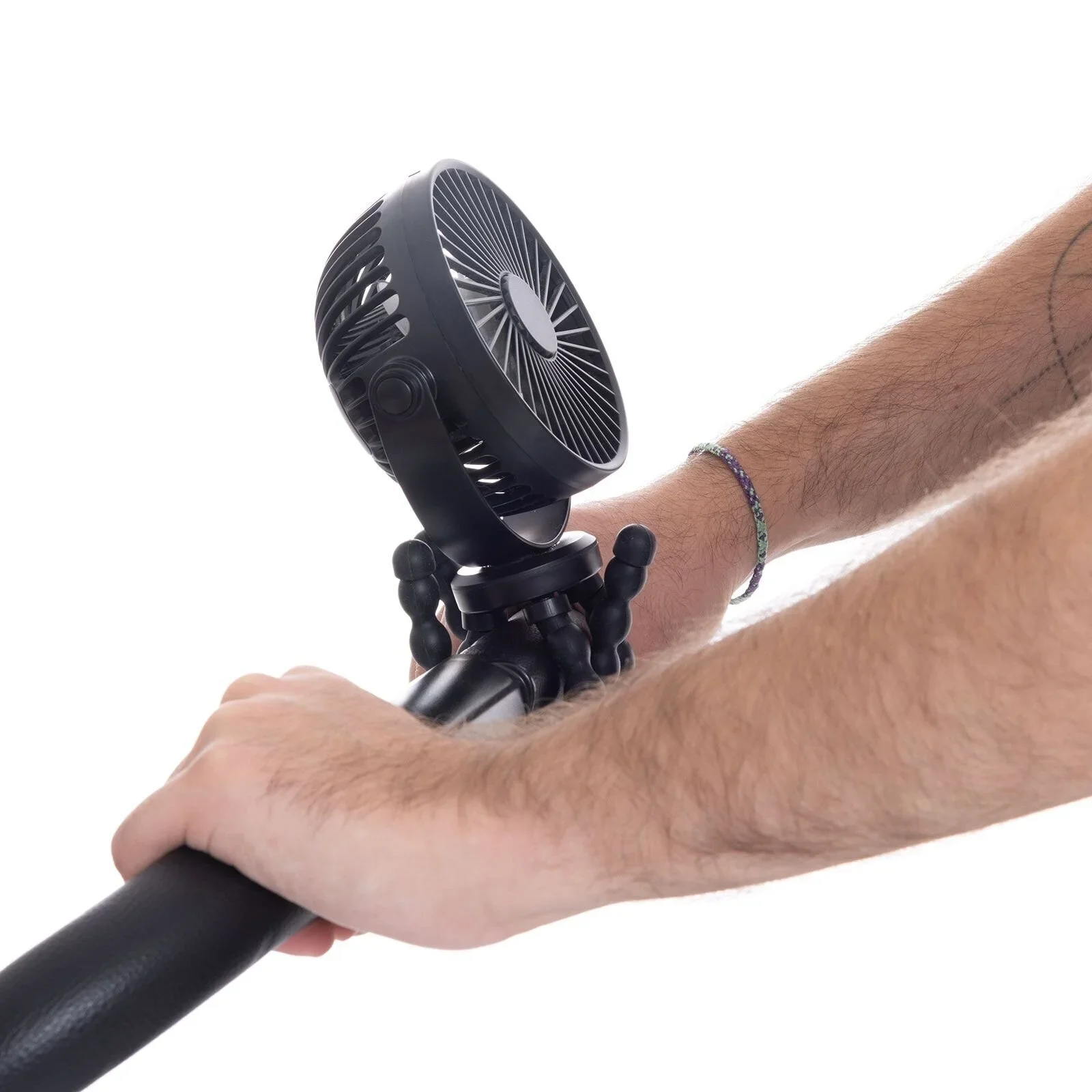 ebaby Rechargeable Stroller Fan - Black - Image 3