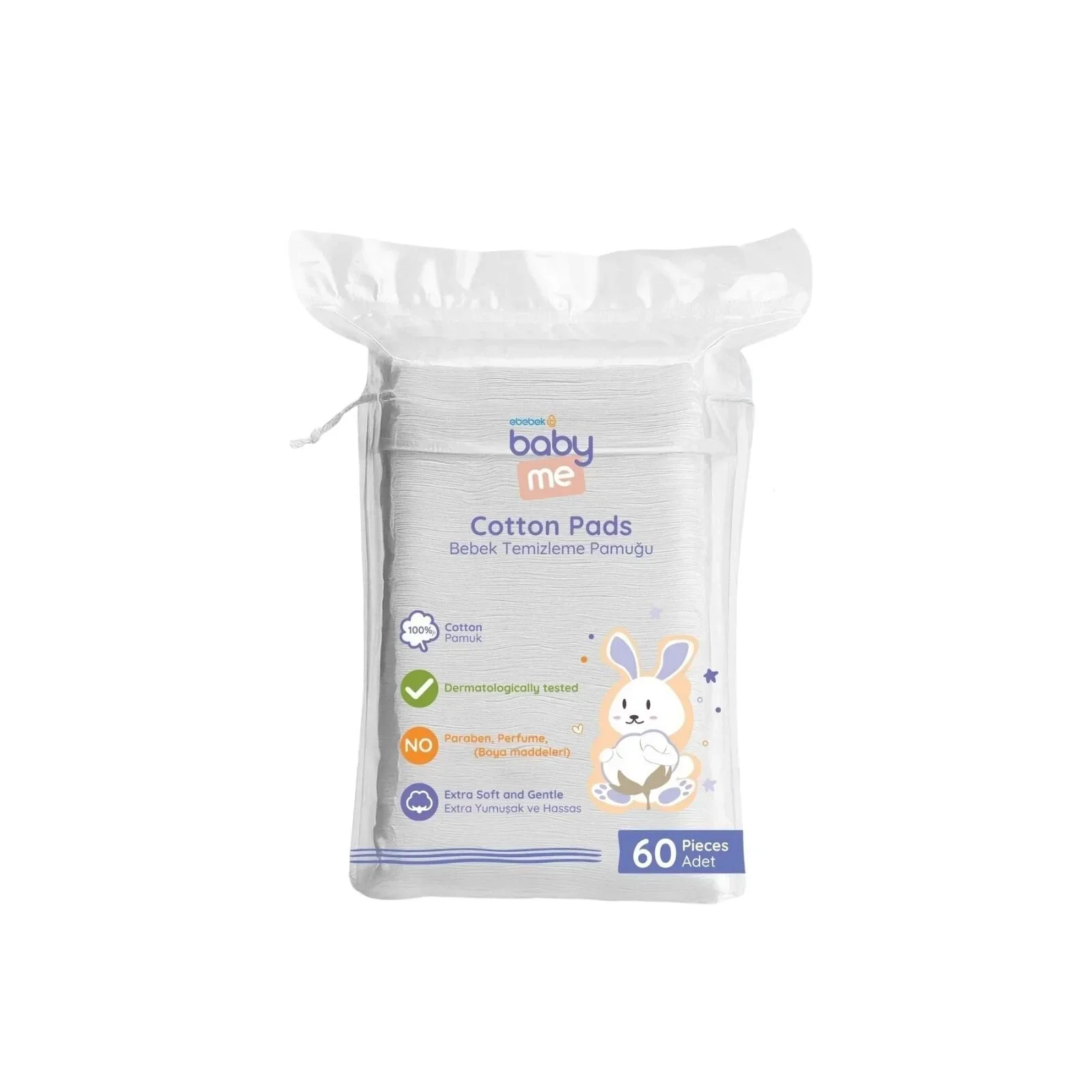 baby me Baby Cleaning Cotton Pads 6x60 pcs - Image 2