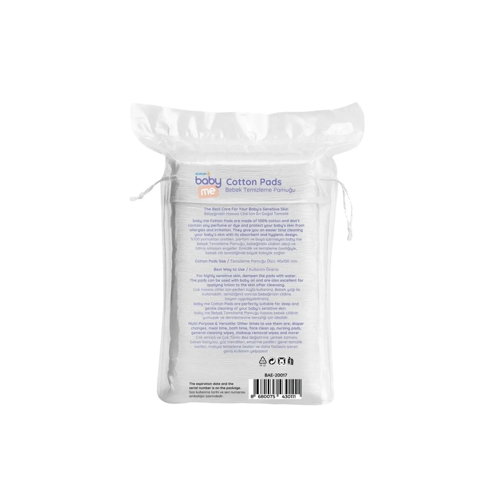 baby me Baby Cleaning Cotton Pads 6x60 pcs - Image 3