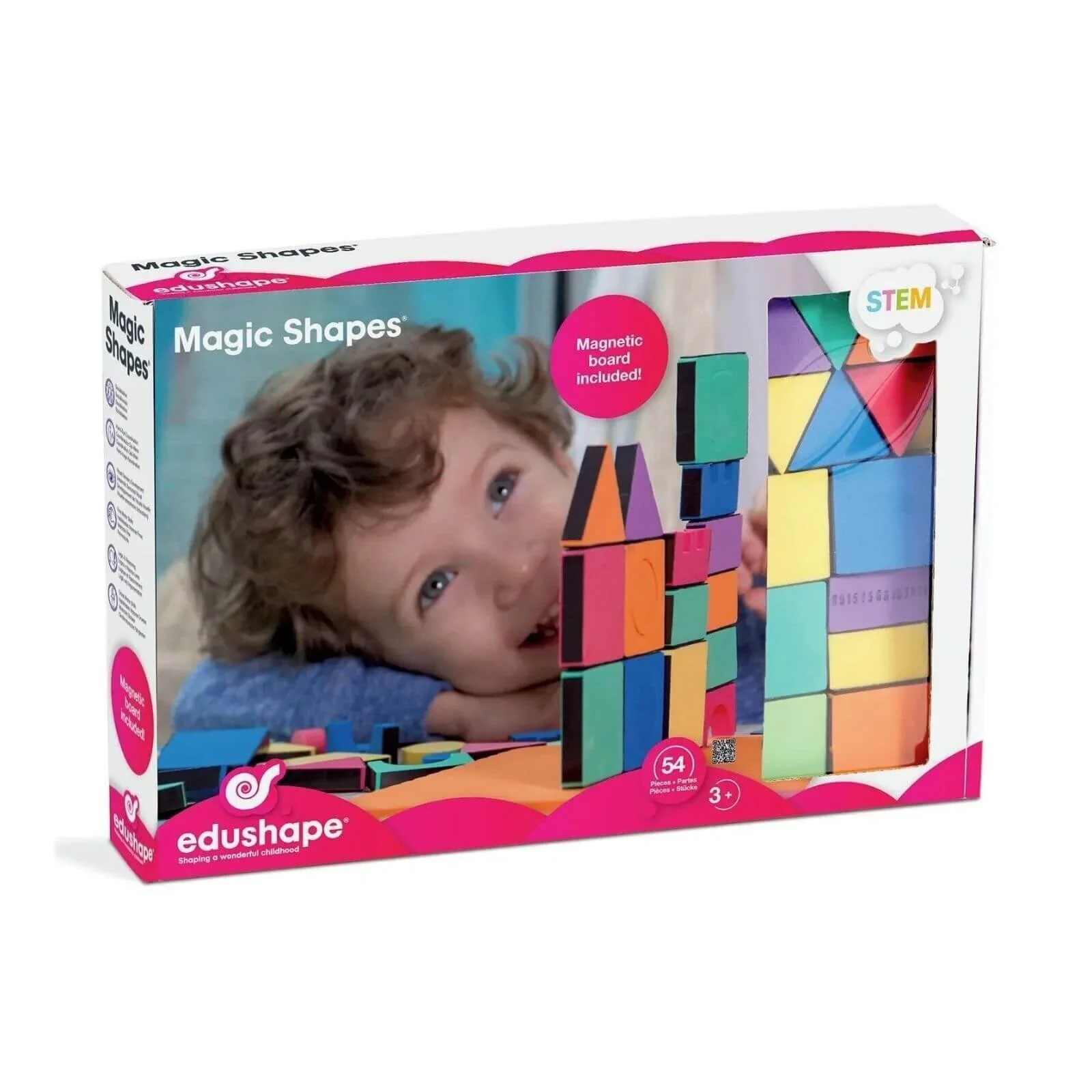 Edushape Magnetic Shapes with Board, 54 pcs - Image 7