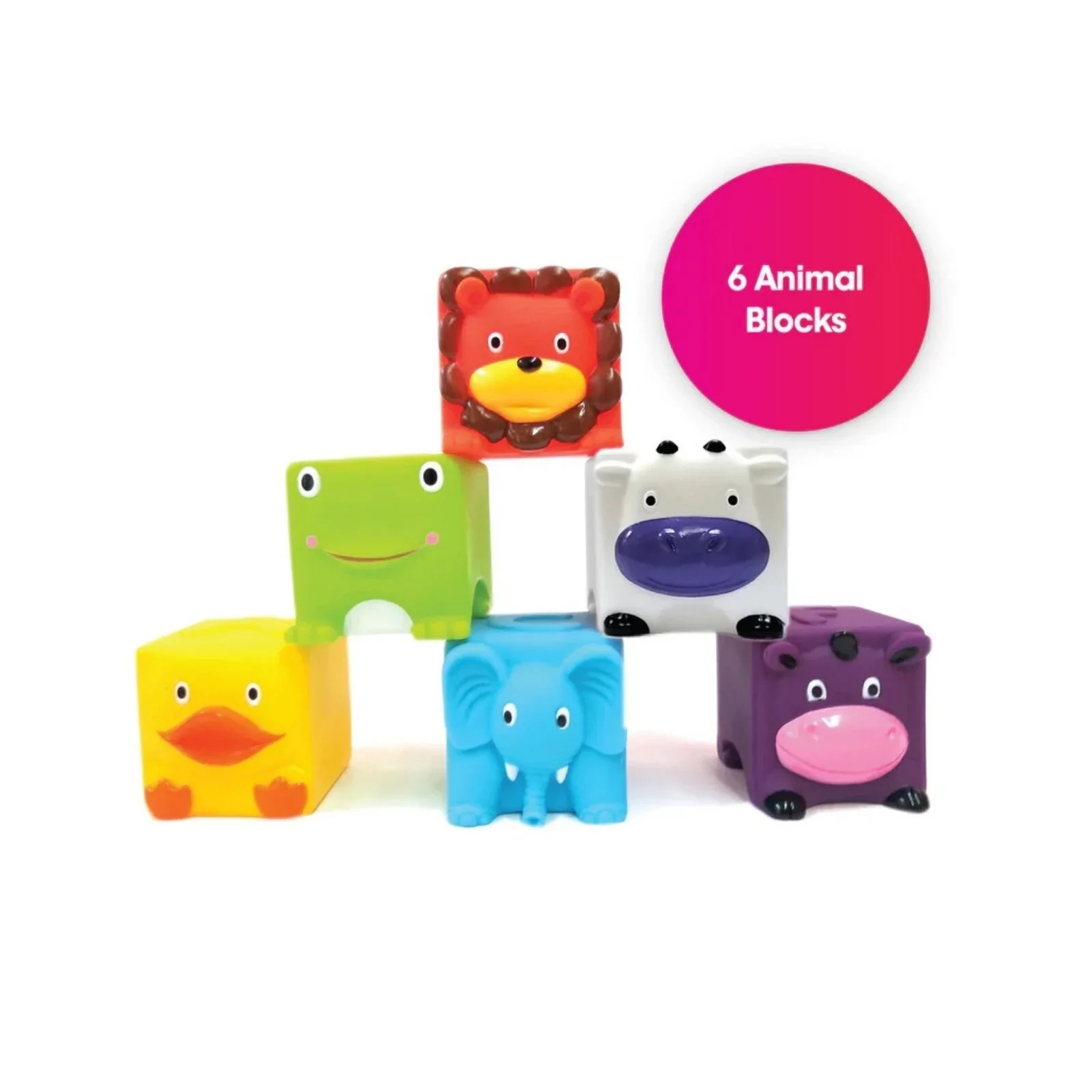 Edushape Soft & Squeezy Critter Blocks - Image 2