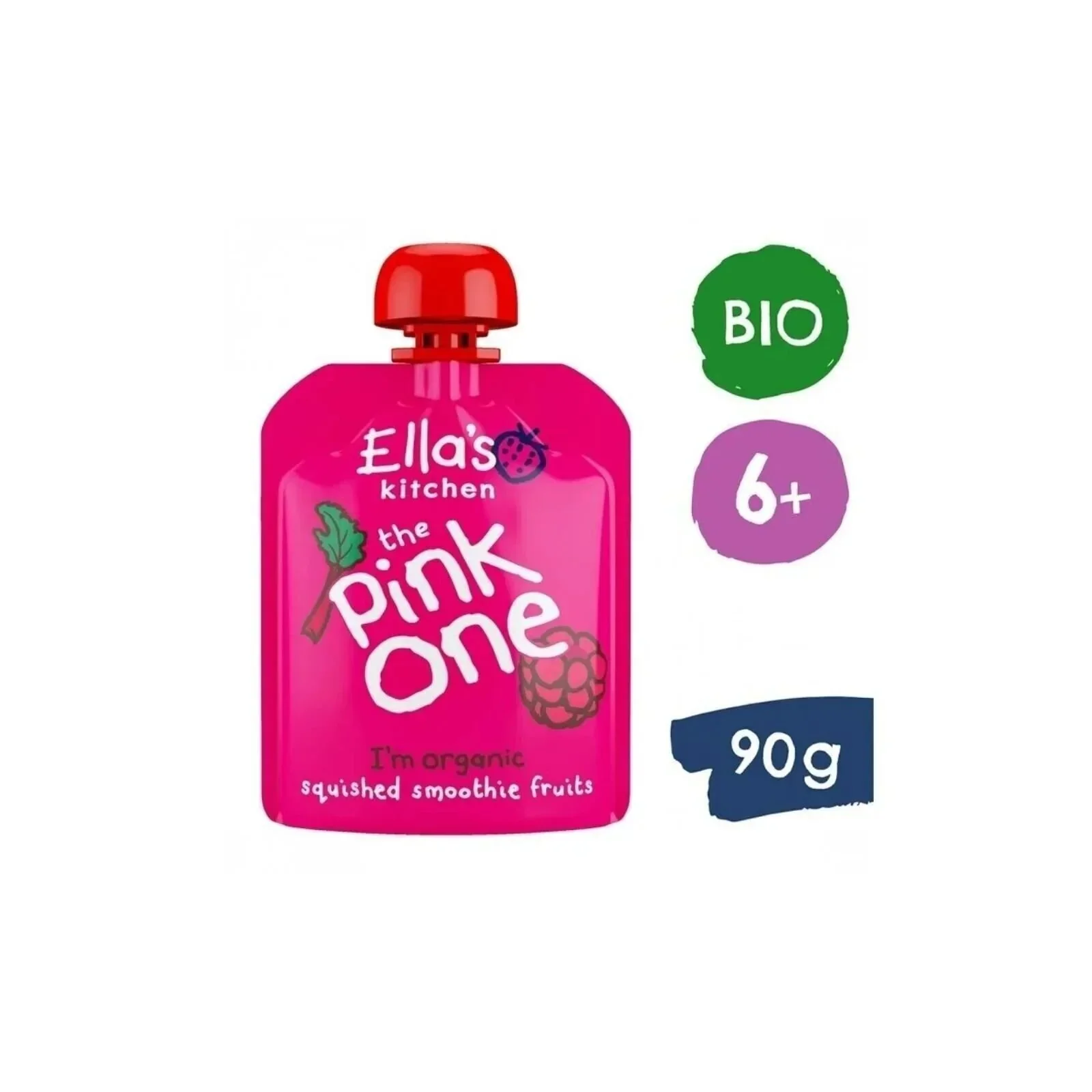 Ella's Kitchen Organic Smoothie The Pink One Baby Food Pouch 6+ Months 90g - Image 3