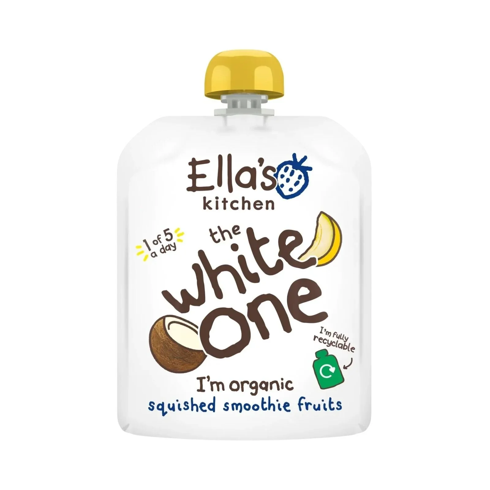 Ella's Kitchen Organic The White One Smoothie Multipack Baby Food Pouch 6+ months 360g (4x90g) - Image 3