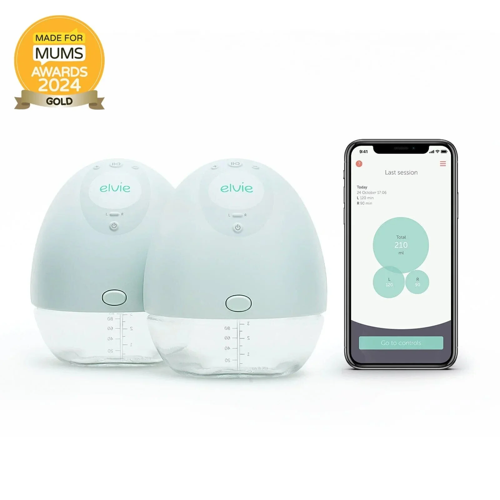 Elvie Pump Double Ultra-Quiet Wearable Electric Breast Pump - Image 3