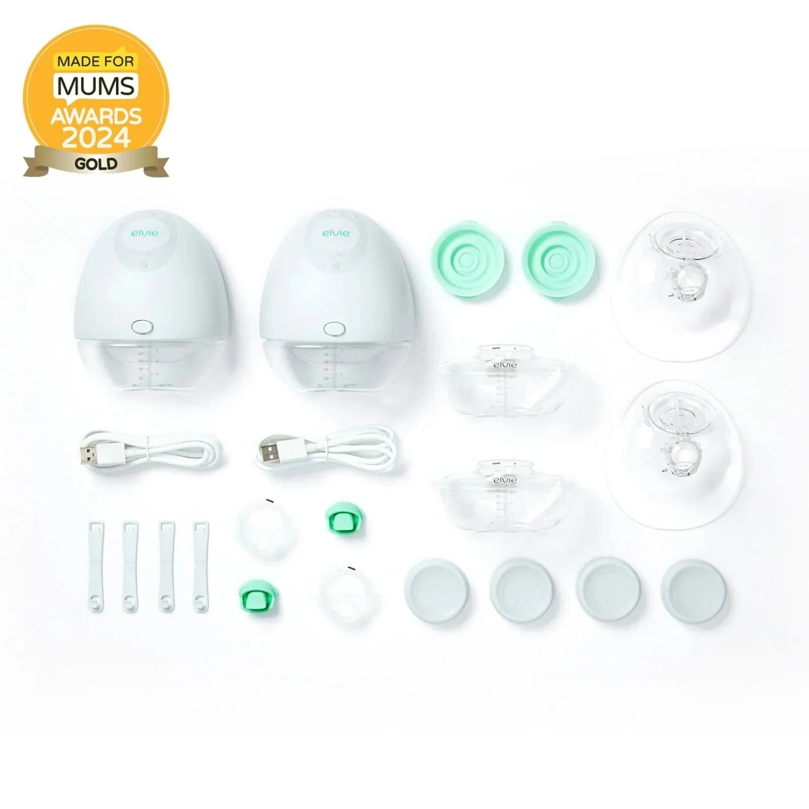 Elvie Pump Double Ultra-Quiet Wearable Electric Breast Pump - Image 5