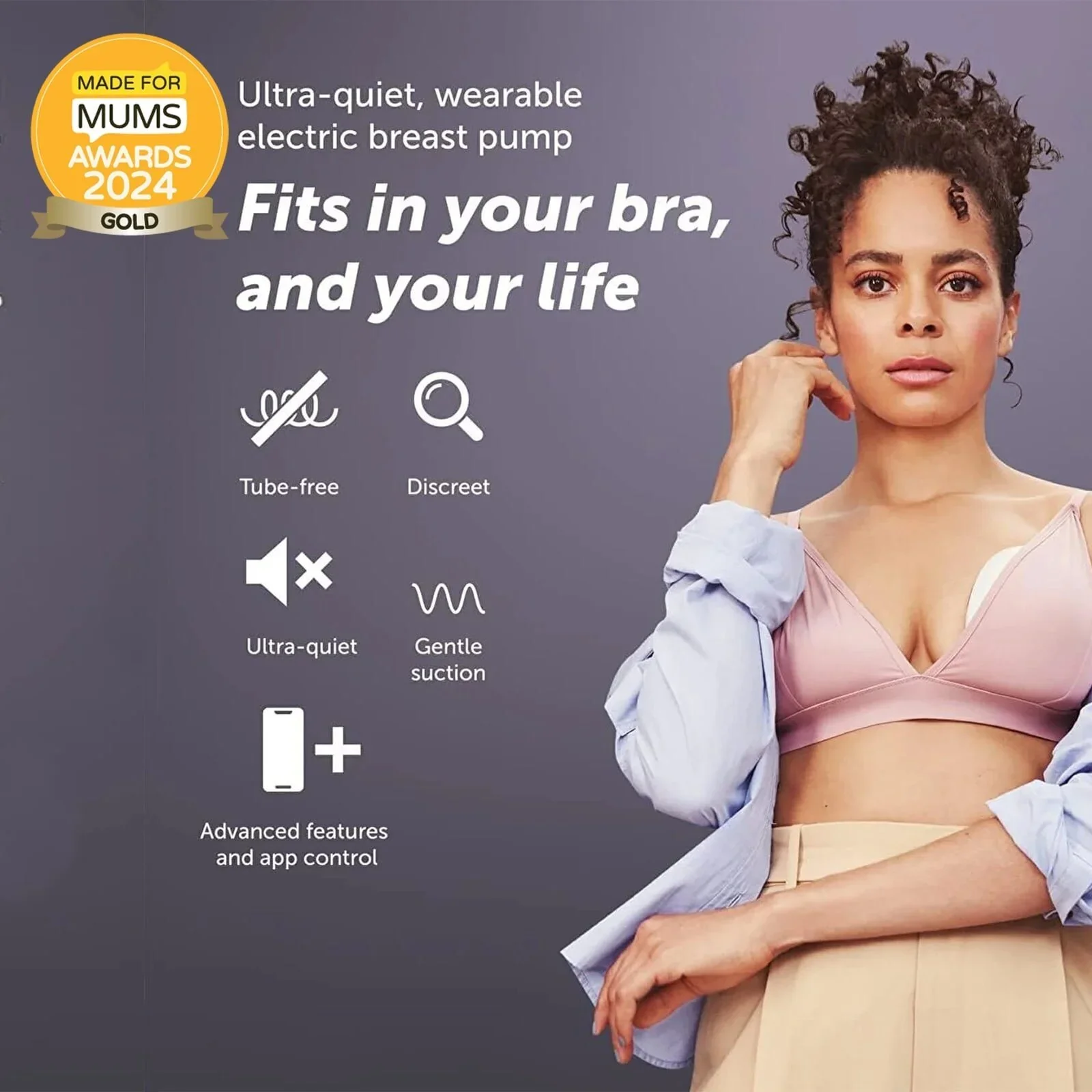 Elvie Pump Single Ultra-Quiet Wearable Electric Breast Pump - Image 2