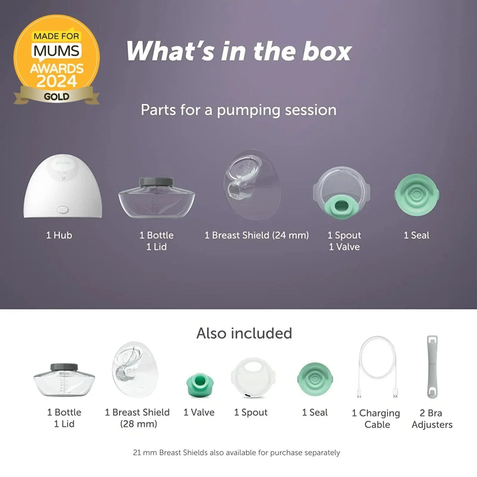 Elvie Pump Single Ultra-Quiet Wearable Electric Breast Pump - Image 5