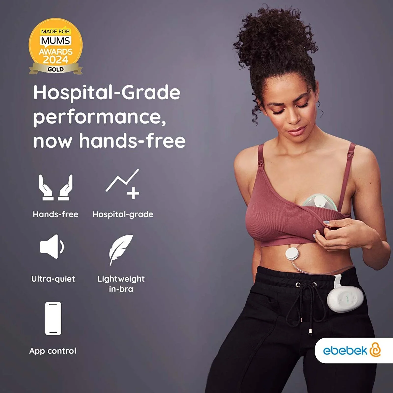 Elvie Stride Hands Free Double Electric Breast Pump - Image 2