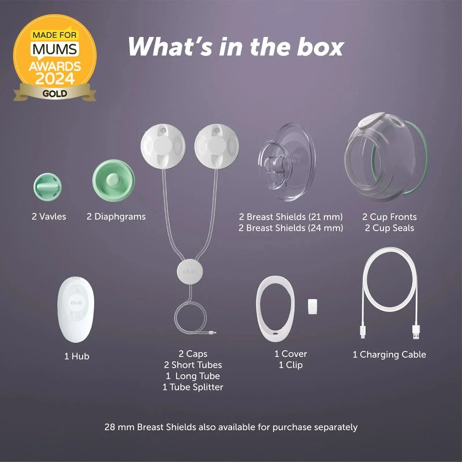 Elvie Stride Hands Free Double Electric Breast Pump - Image 4