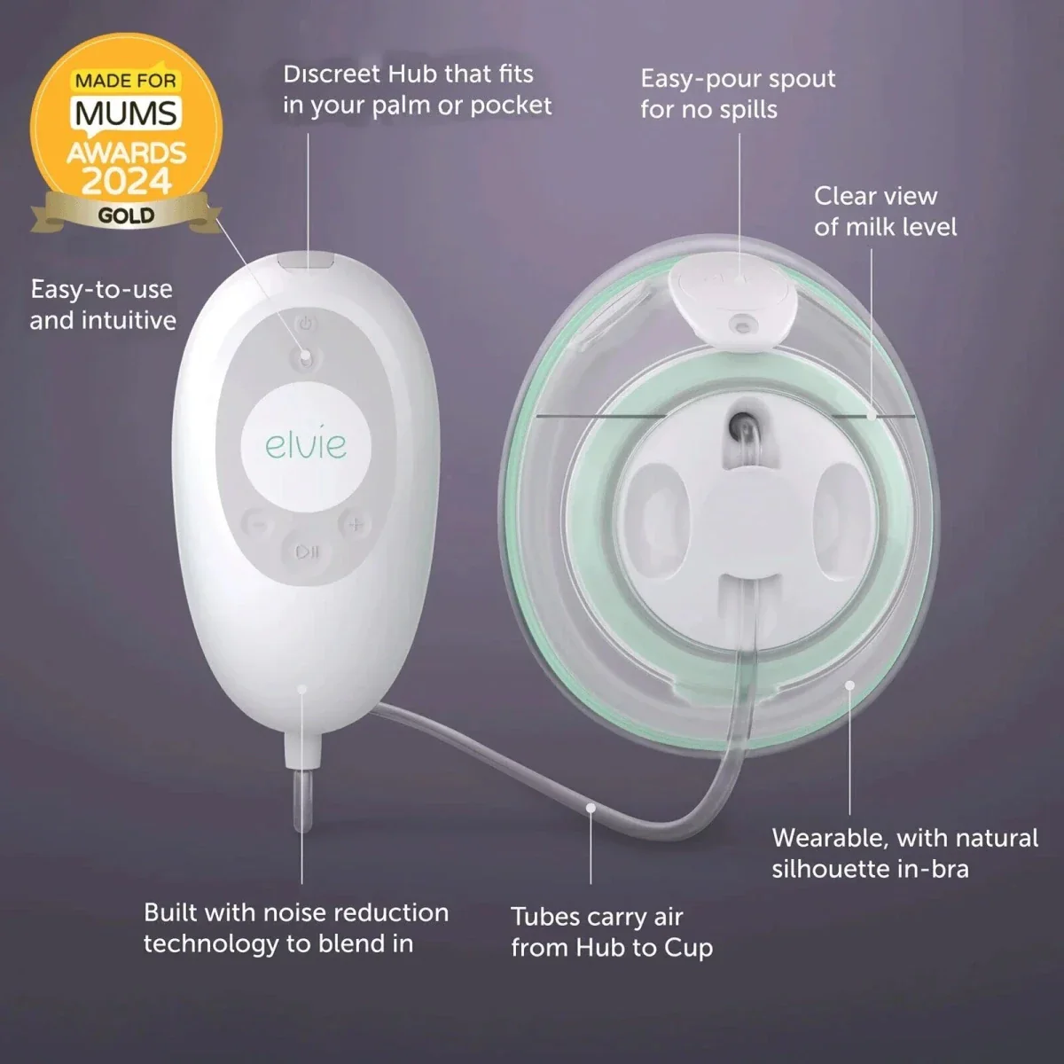 Elvie Stride Hands Free Single Electric Breast Pump - Image 5
